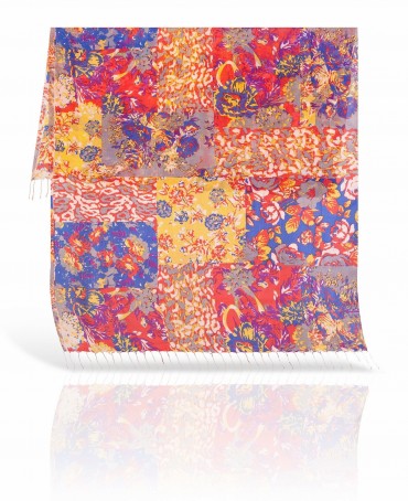 Палантин Женский S30-DENSE.FLORAL/LILAC